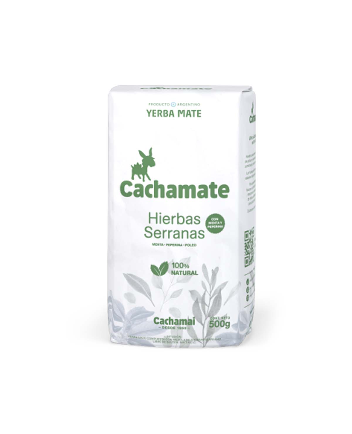 Yerba Mate Cachamate Hierbas Serranas Blanca x 500 Gr
